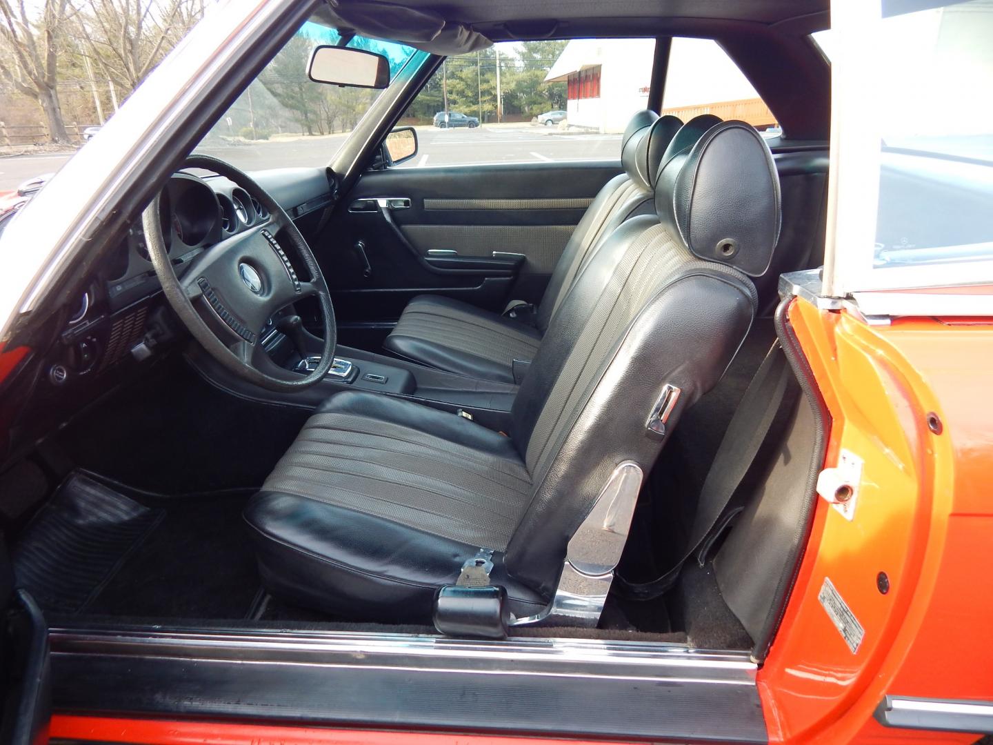 1972 Signal Red /Black Leather Mercedes-Benz 450SL 450SL (10704412000) with an 4.5L V8 engine, Automatic transmission, located at 6528 Lower York Road, New Hope, PA, 18938, (215) 862-9555, 40.358707, -74.977882 - Here we have a beautiful 1972 Mercedes 450SL. Options include: black leather, hard top and soft top, AM/FM/TAPE radio, parking lights, VDO Klenzle clock, Berger Mangel stamped 15 inch wheels with 4 Kelly Navigator 800S tires. This vehicle comes with a car cover and a list of records of work done to - Photo#17